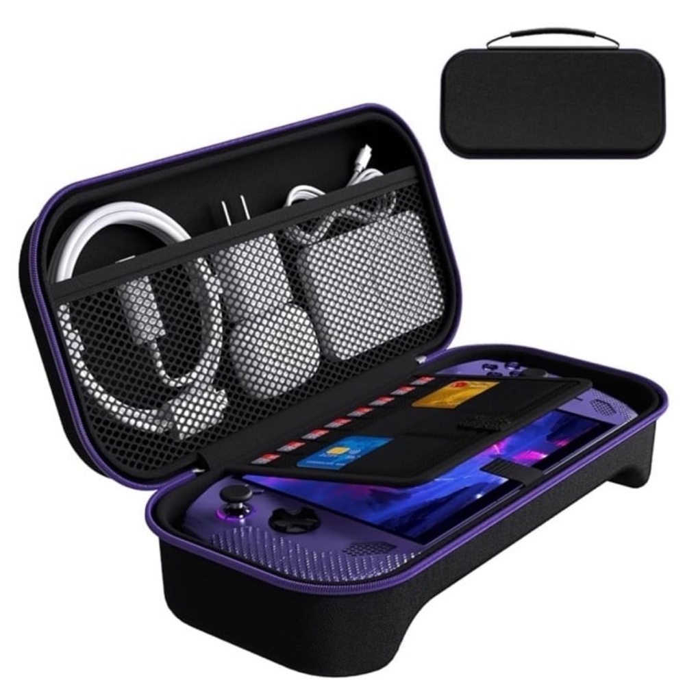 Lenovo Legion Go S/ROG XBOX ALLY X STORAGE Case-Black and Purple